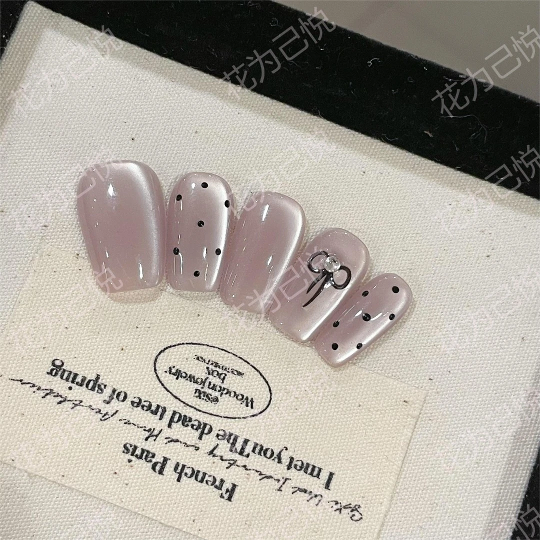 【罗马假日】纯手工穿戴甲穿戴式光疗甲冰透流行简约四季流行