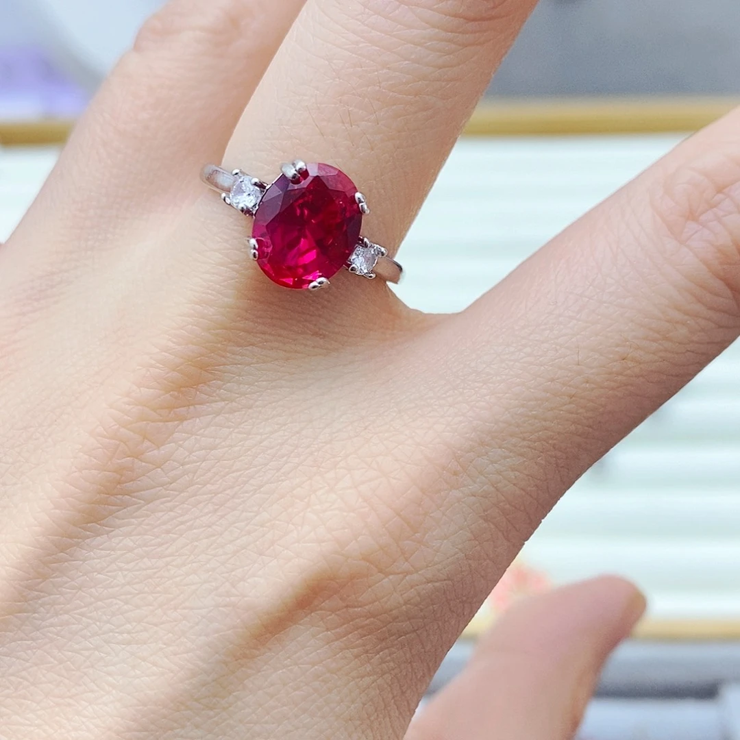 未镶嵌戒指红宝石