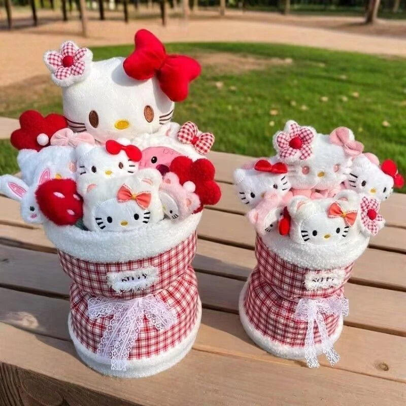 【七夕礼物】HelloKitty玩偶花束少女心可爱毛绒公仔礼物送女友C740