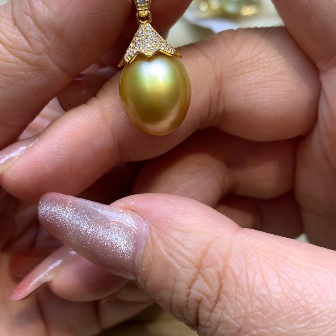 颈饰银S925镶嵌海水珍珠