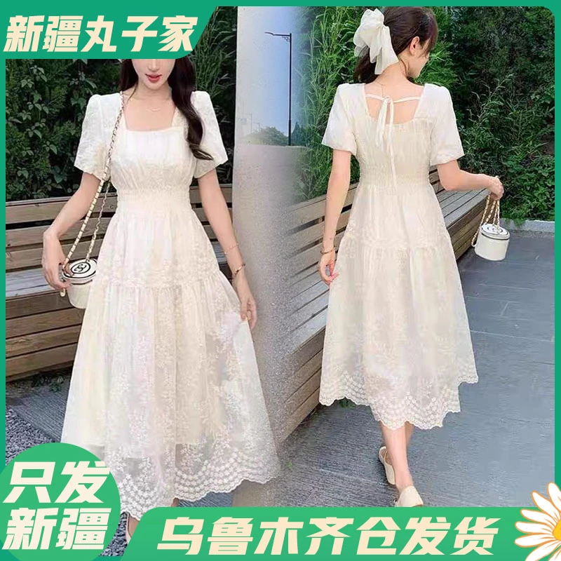 【F627#长115#杭派显瘦连衣裙