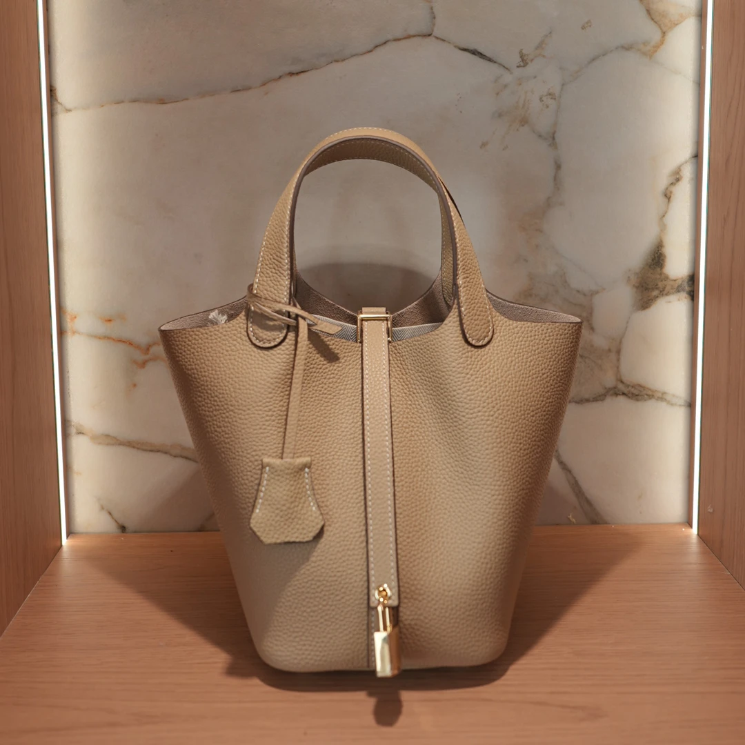 牛皮菜篮子包水桶手提包款欧美桶包包手拿包荔枝纹手拎包