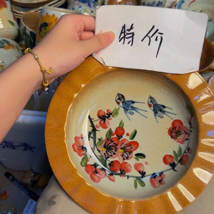 瓷片景德镇陶瓷手工手绘