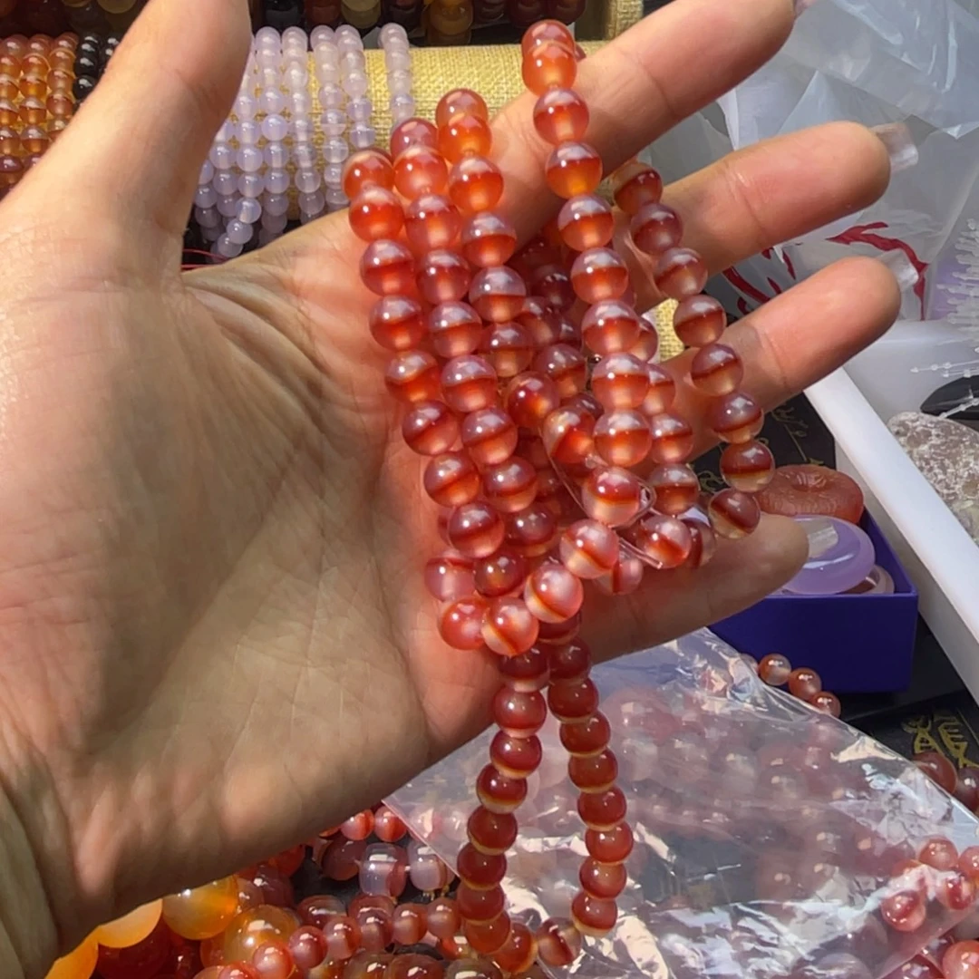 迪***花玛瑙/玉髓未镶嵌手链