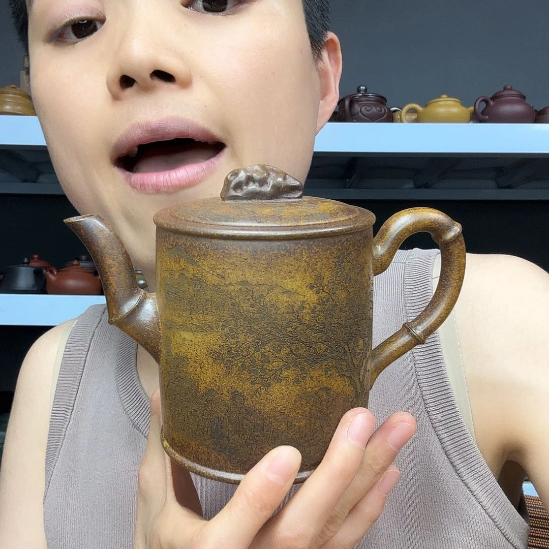 茶壶紫砂民间手艺人全手工制作