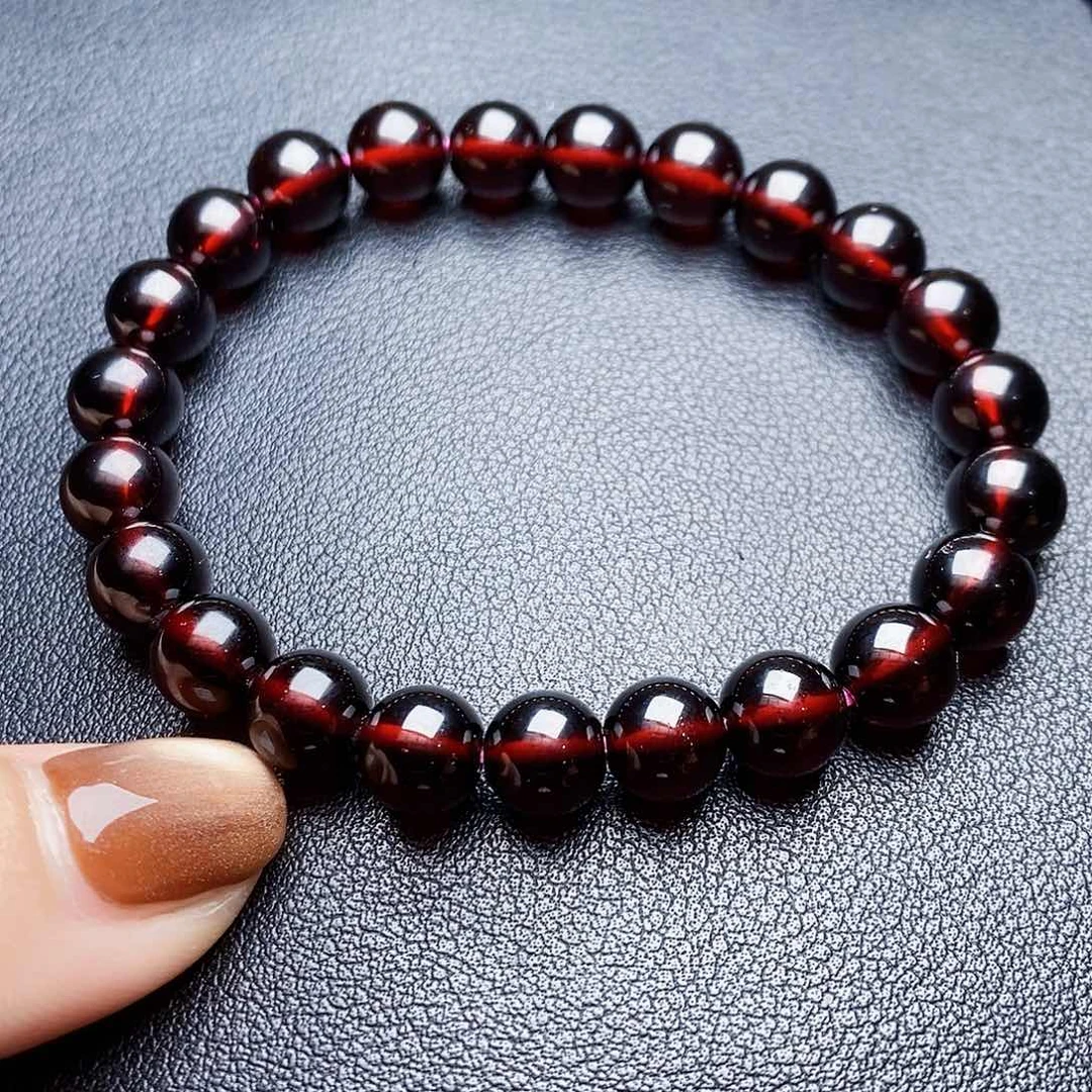 未镶嵌手链石榴石淡*姐8单毕业级