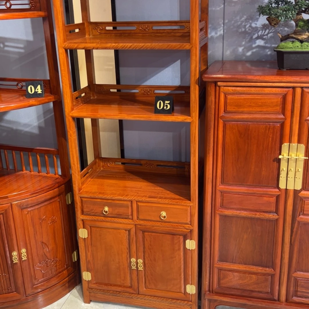 援***了花梨木类成套家具62 32 178书架