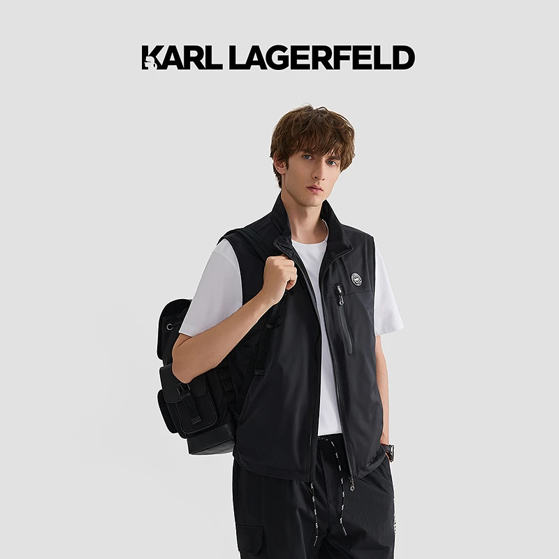 【官方男装】KARL LAGERFELD卡尔拉格斐25新款休闲马夹M22O3102