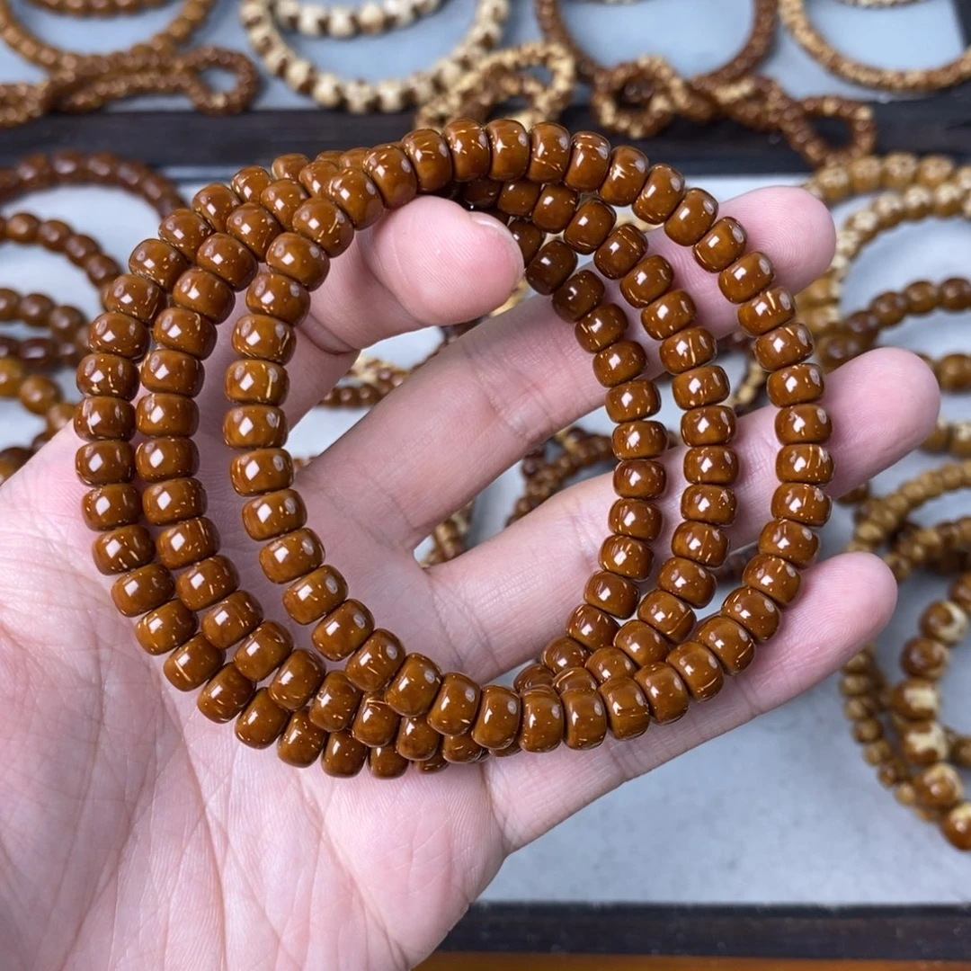 手串紫金鼠简*焦糖实心纯肉7