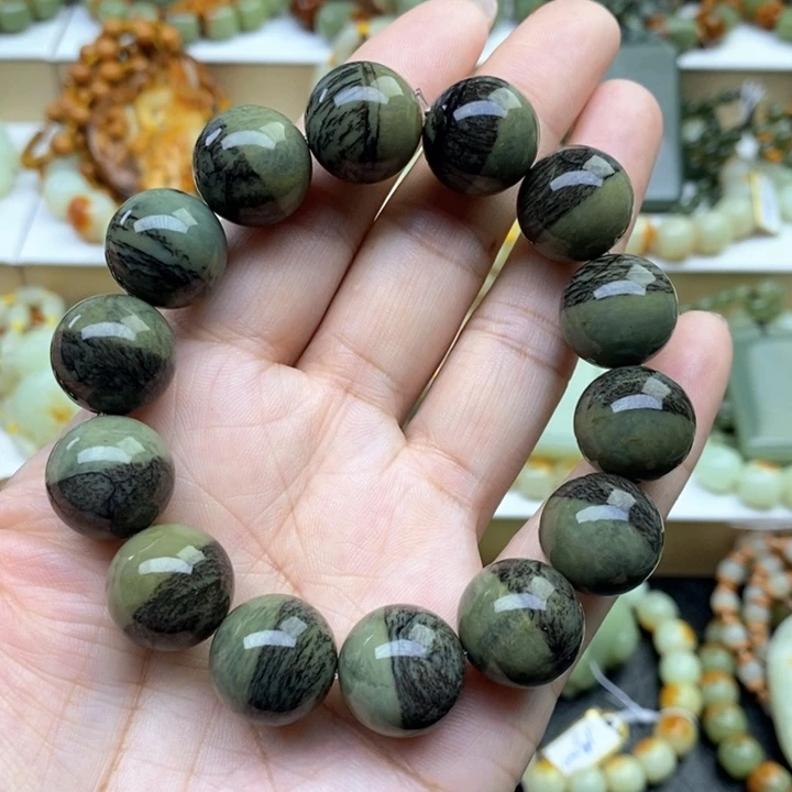 手串未镶嵌透闪石质玉