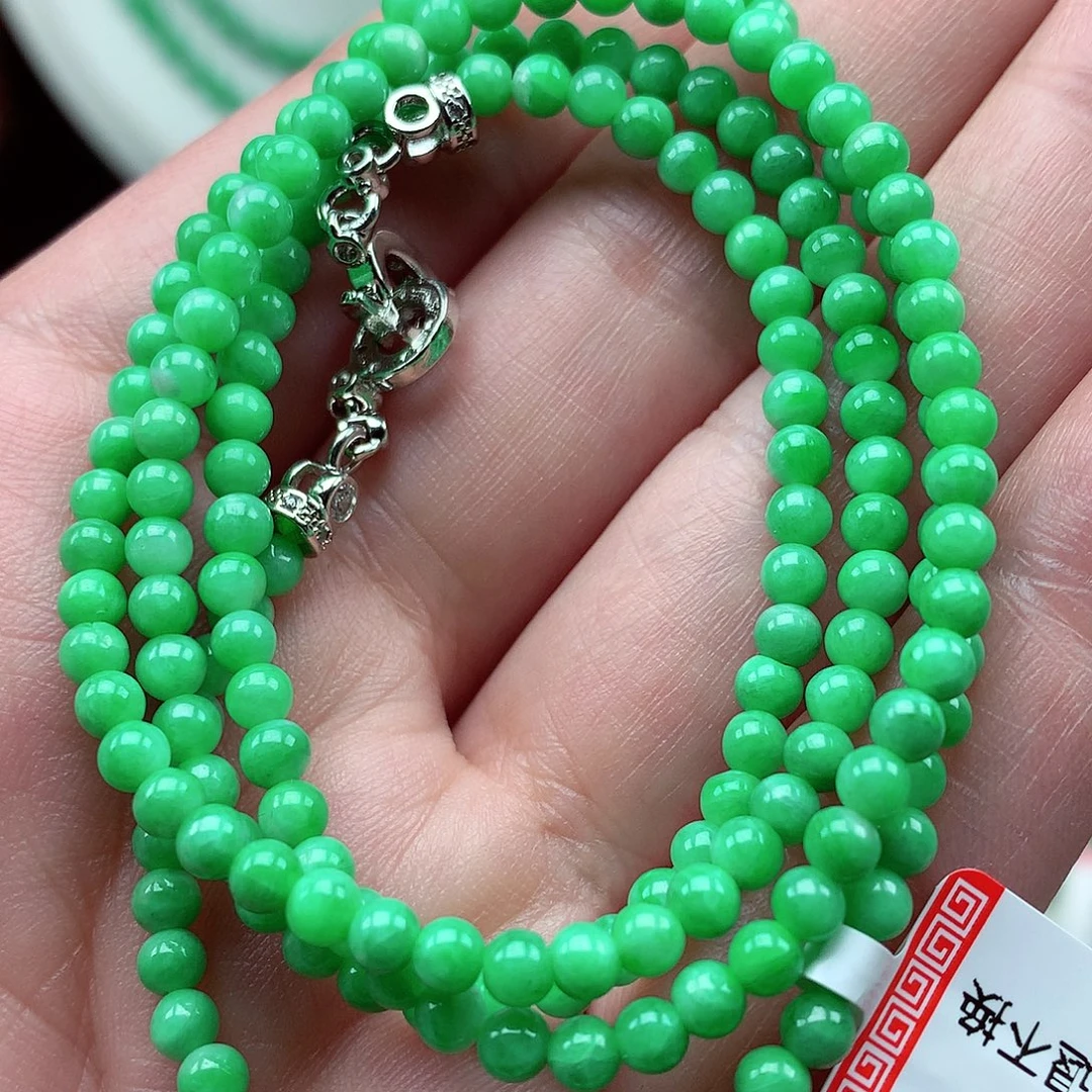 翡翠未镶嵌毛衣链