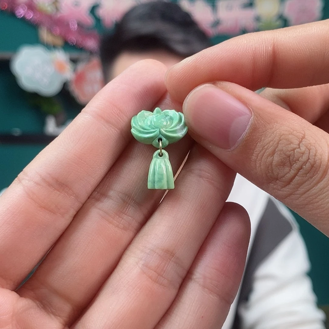 绿松石珠宝奇石18K金镶嵌