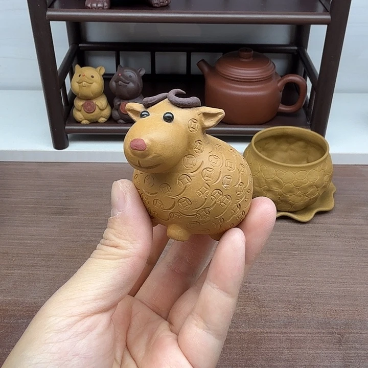 段泥茶案羊茶宠茶宠