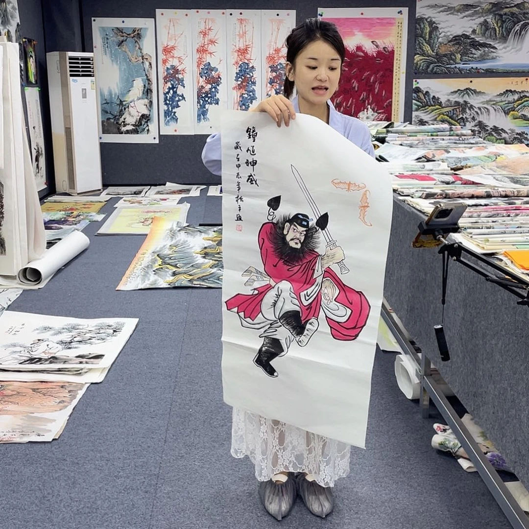 国画作品小姐姐放漏…