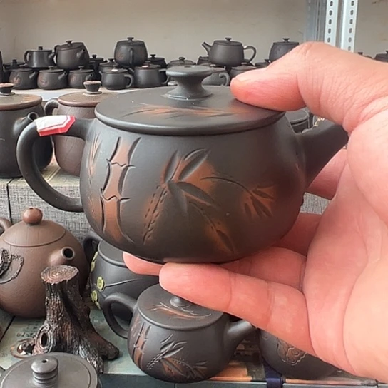小***张建水紫陶微瑕竹子汉瓦特价