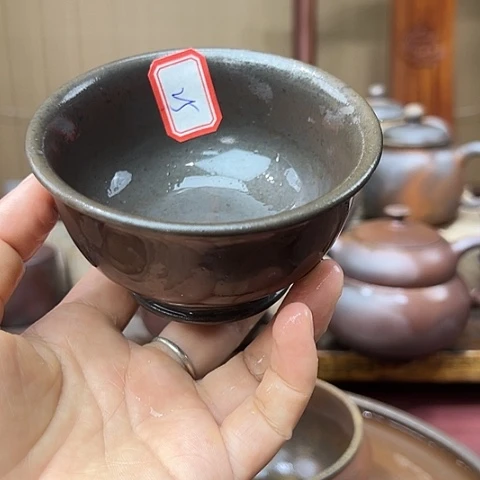戬谷龙窑柴烧茶杯25