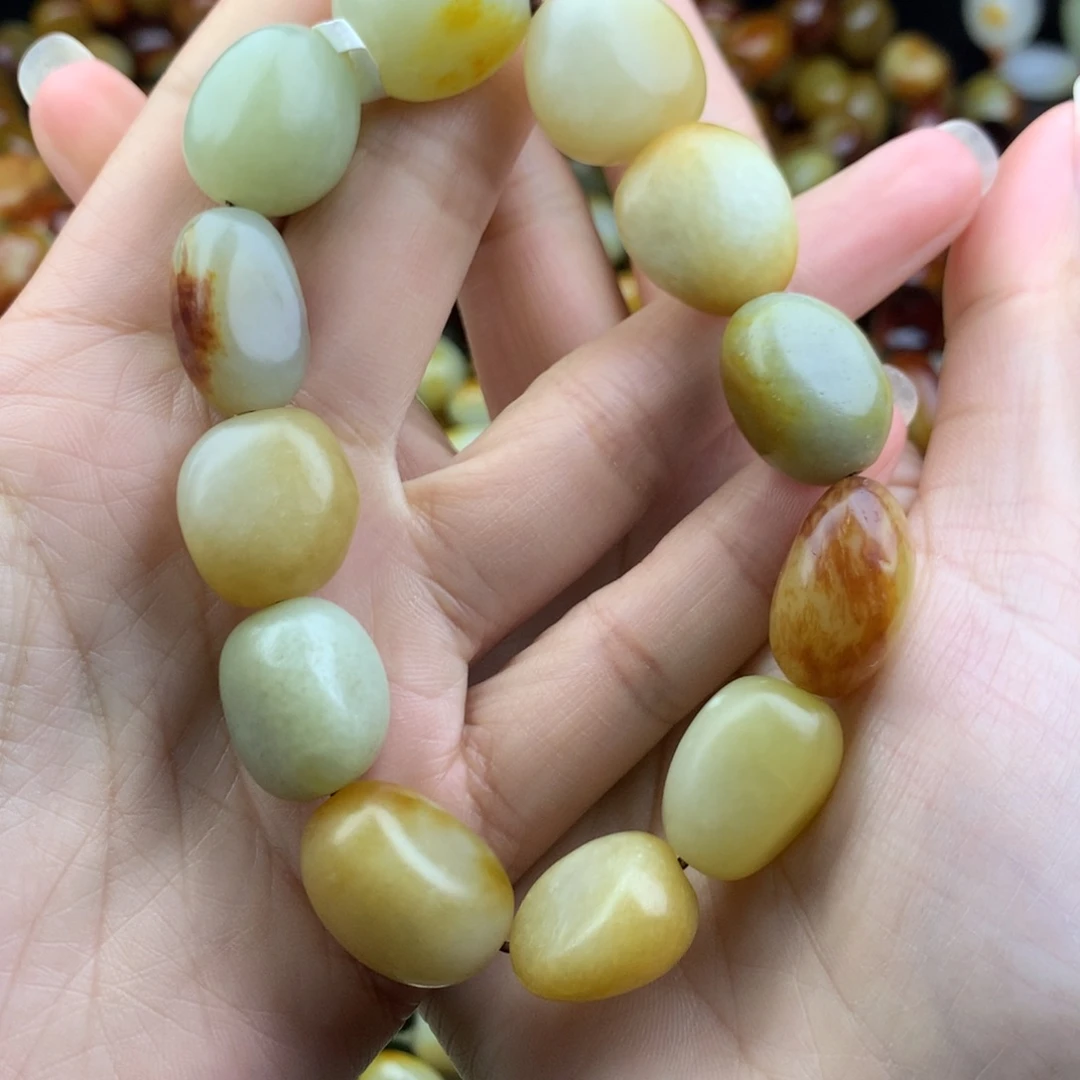 和田玉未镶嵌手链