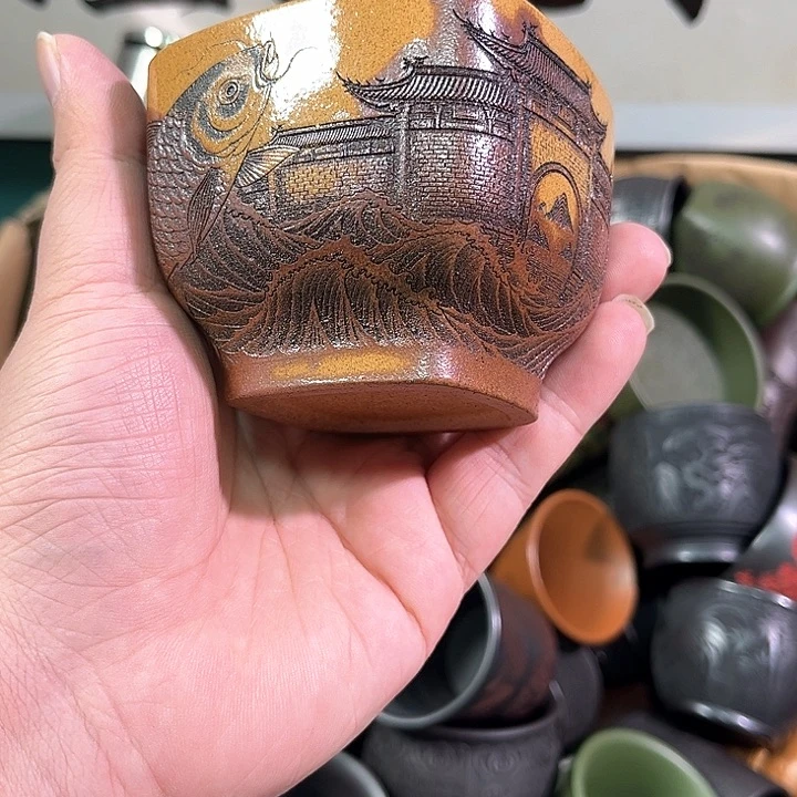 茶杯紫砂全手工紫砂主人杯