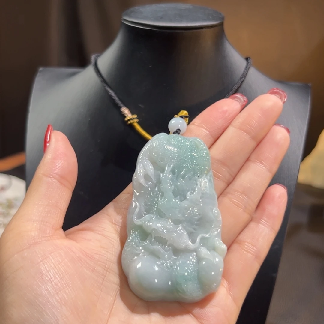 翡翠未镶嵌颈饰天然