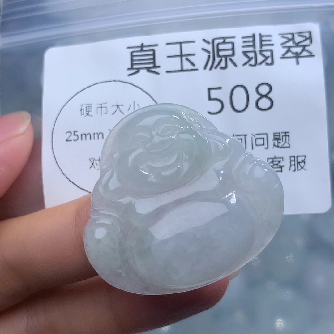翡翠未镶嵌颈饰508。