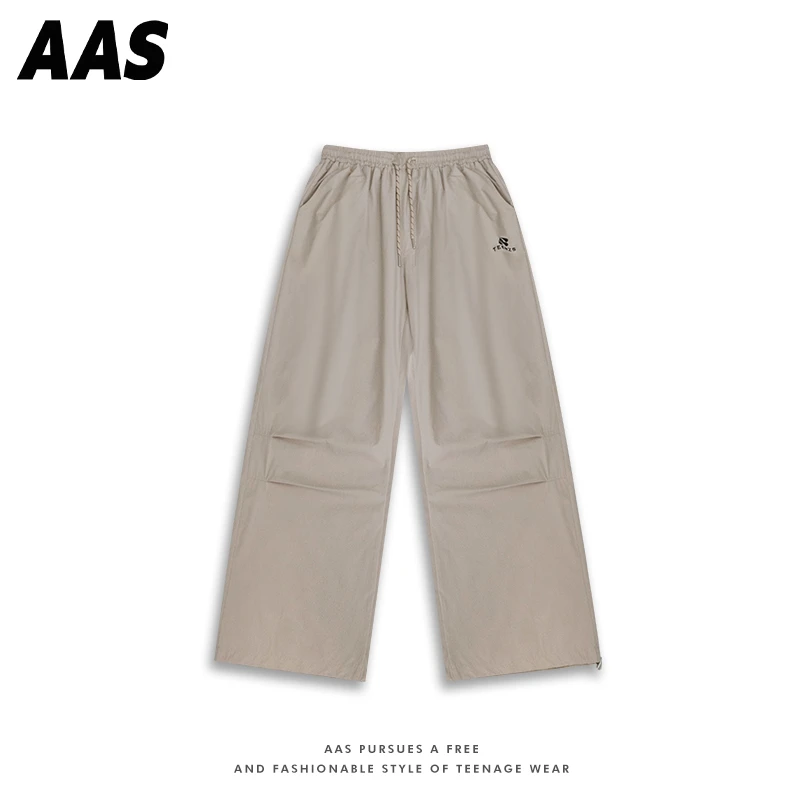 【AAS潮品】少年夏季休闲裤宽松抽绳百搭直筒裤AAS-019