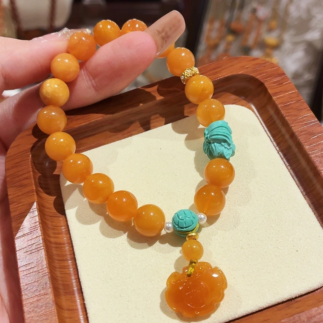 蜜蜡未镶嵌手链手串