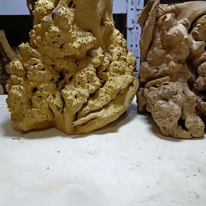 风车木（黑檀木）麻梨疙瘩底座