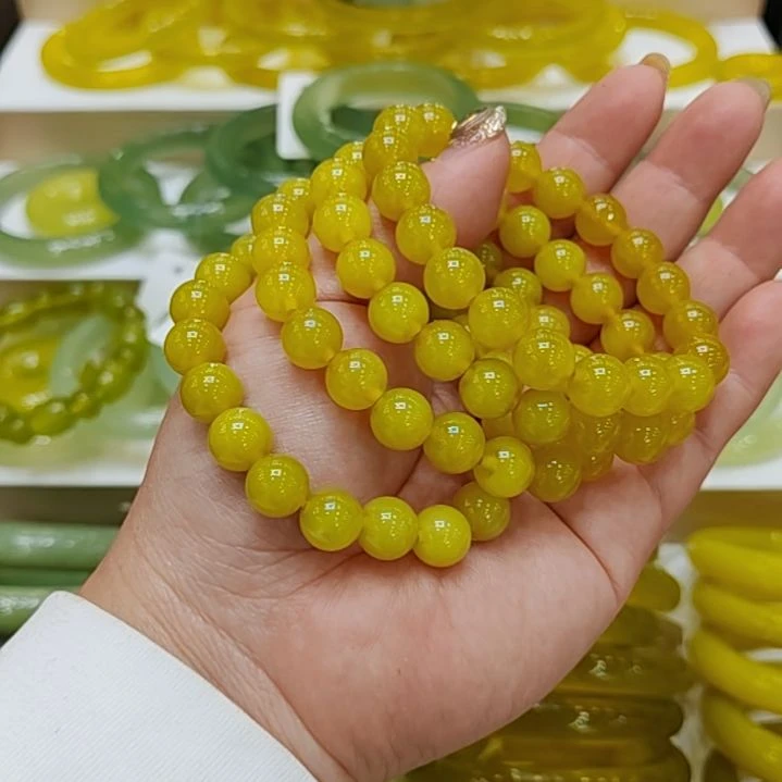 岫玉未镶嵌手链微瑕多样性发货拍一发一