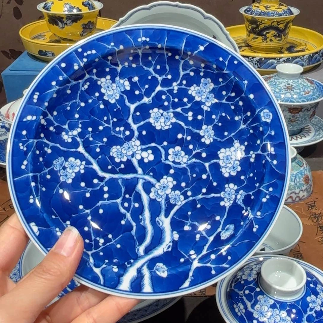瓷片手工手绘陶瓷茶具