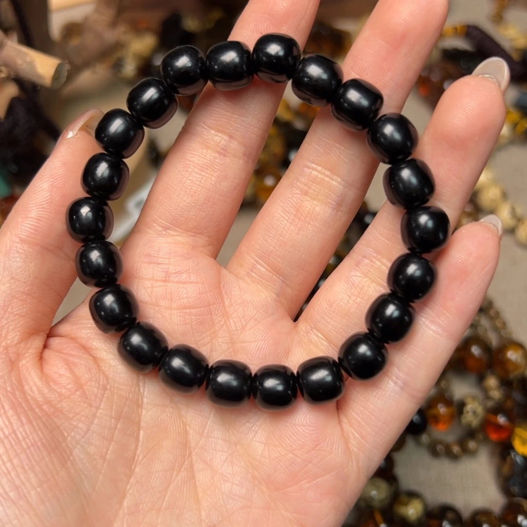 琥珀手链未镶嵌抚顺煤精老型