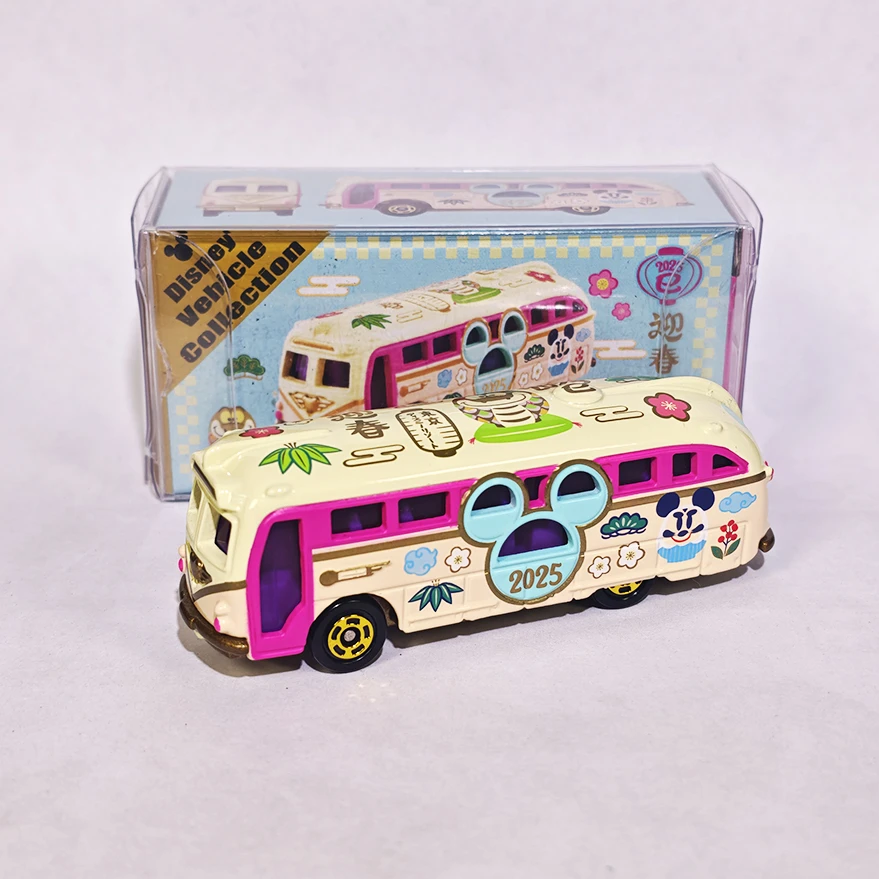 正品TOMY多美卡东迪蛇年限定巴士合金纪念模型