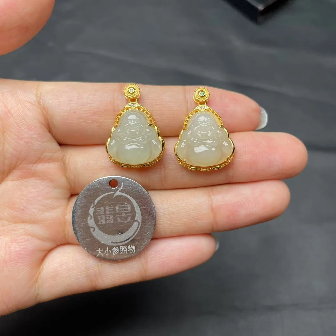 翡昱-N01-42329-和田玉吊坠S925银镶-多样性发其一