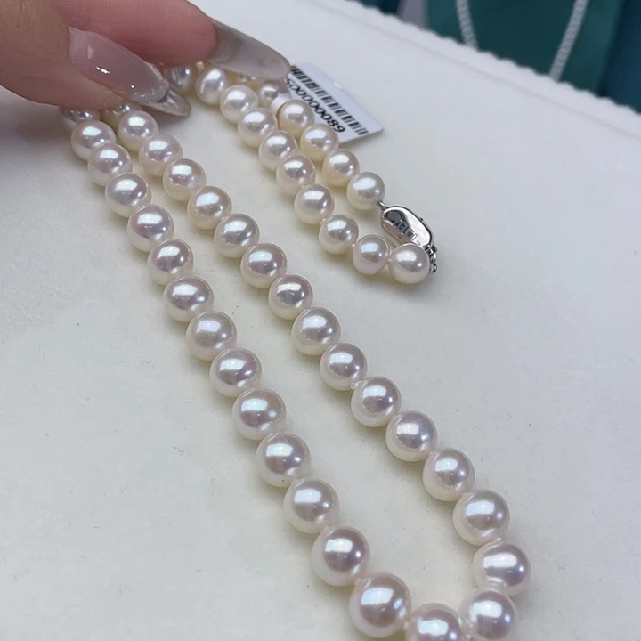 颈饰银S925镶嵌淡水珍珠卡8➕欧若拉极光天女高品