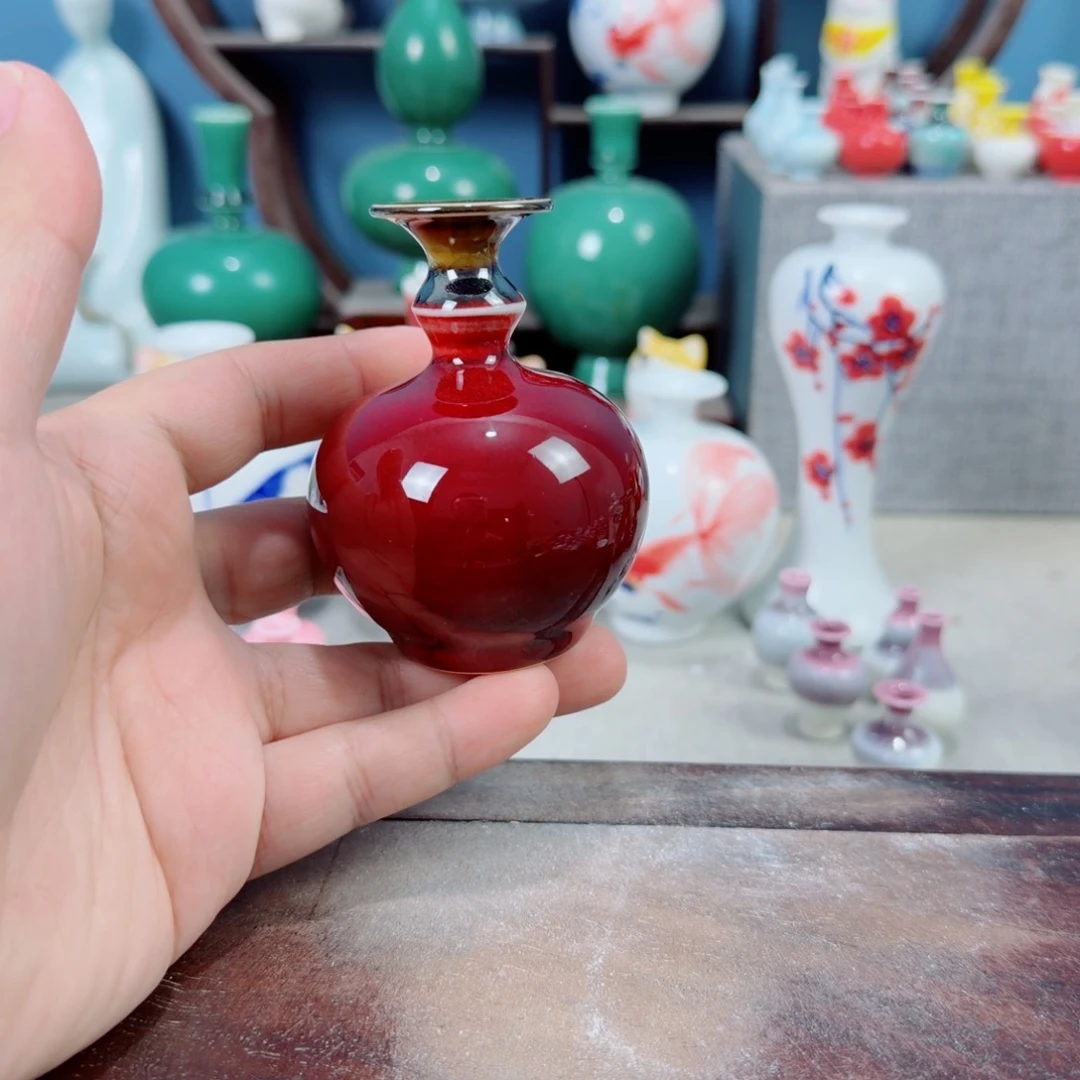 陶瓷手工小花器摆件