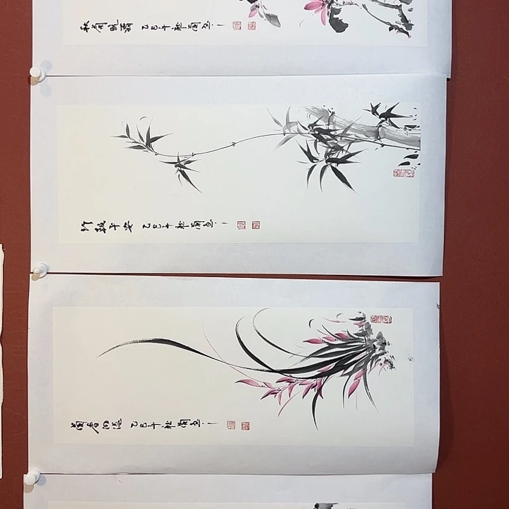 国画听兰老师花鸟