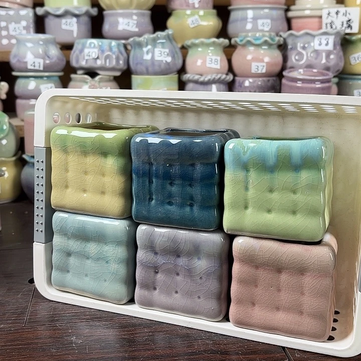 红陶量货/口高深浅搭配发6