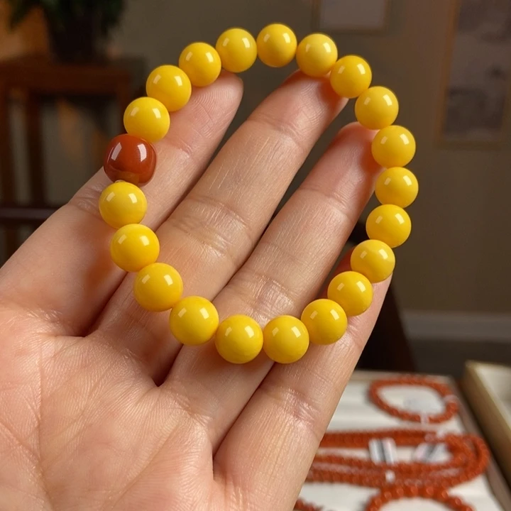 琥珀手链未镶嵌蜜蜡手串9