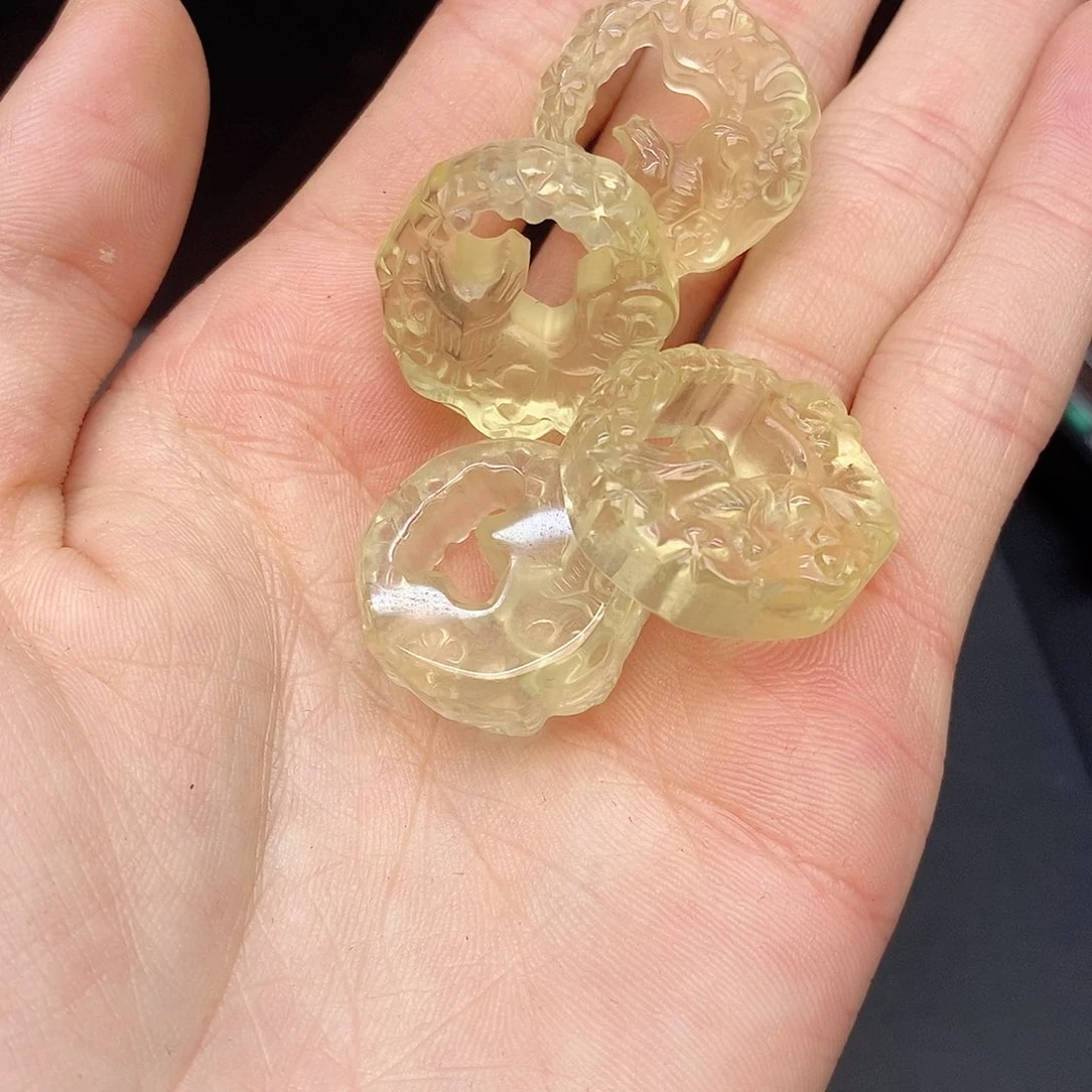 水晶手链未镶嵌22黄水晶狐仙