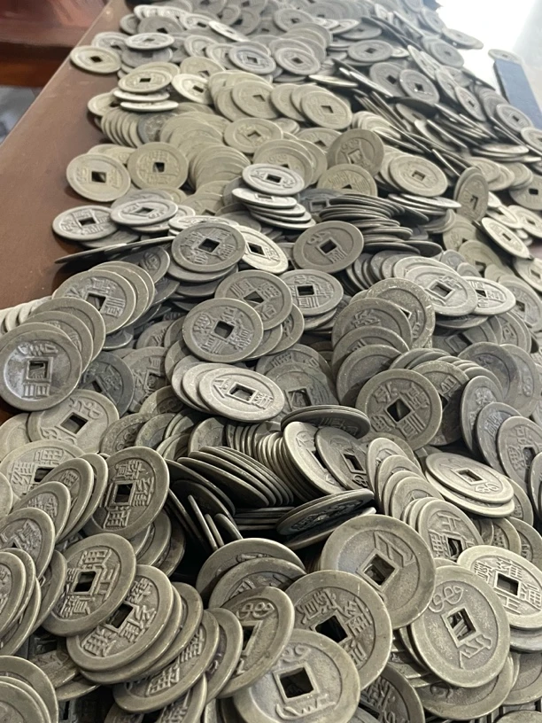 现代工艺品铜钱50枚