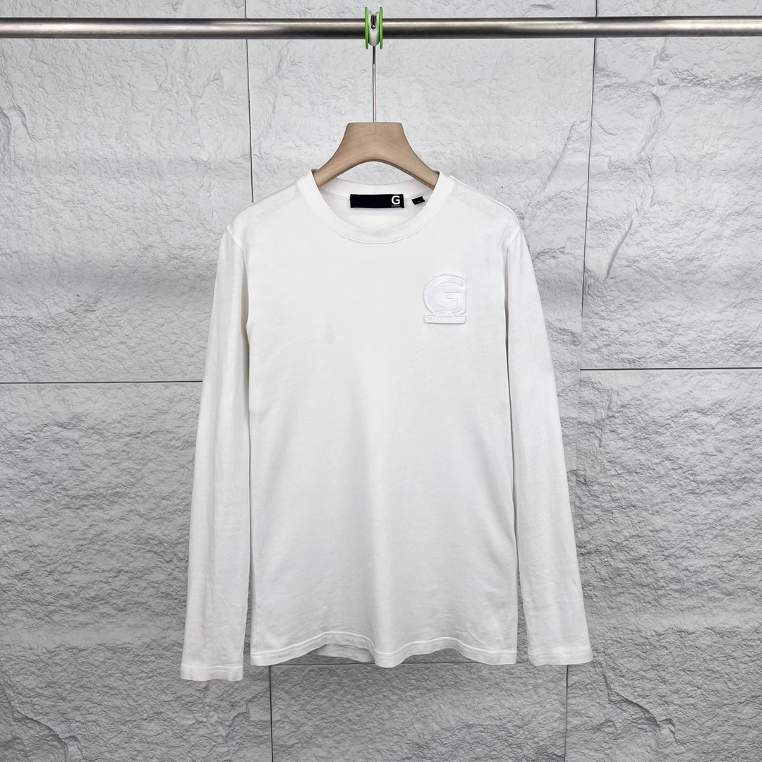 99新 Givenchy/纪梵希 XS码/白色徽标贴布长袖T恤/15790750