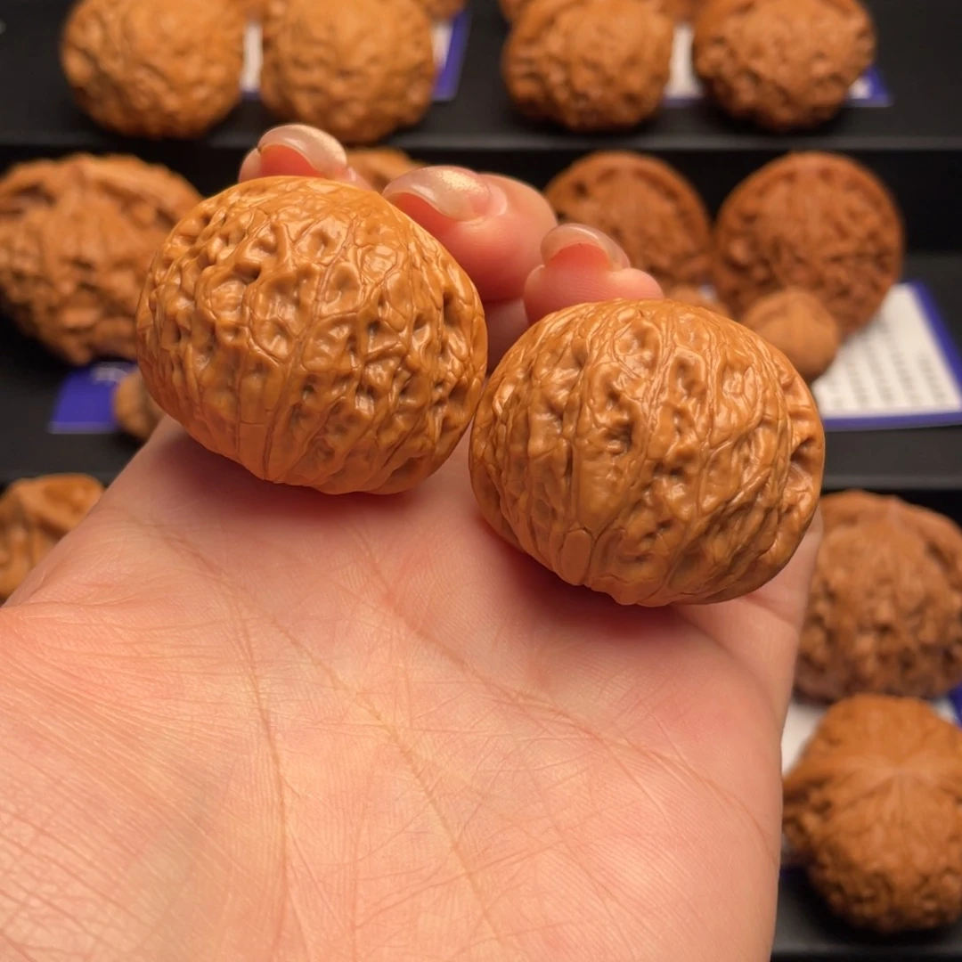 文玩核桃把件37圆锤