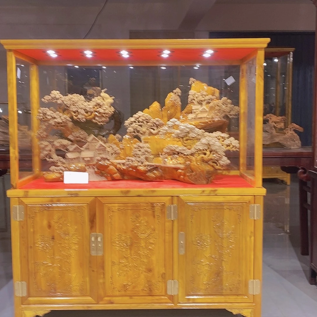 金丝楠人**@金丝楠小叶桢楠摆件