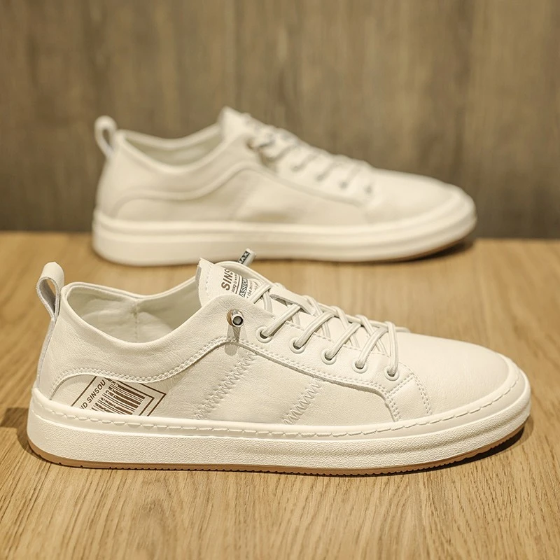 DOSRFINI小白鞋男2025新款夏季透气潮流高级感百搭平底运动休闲板