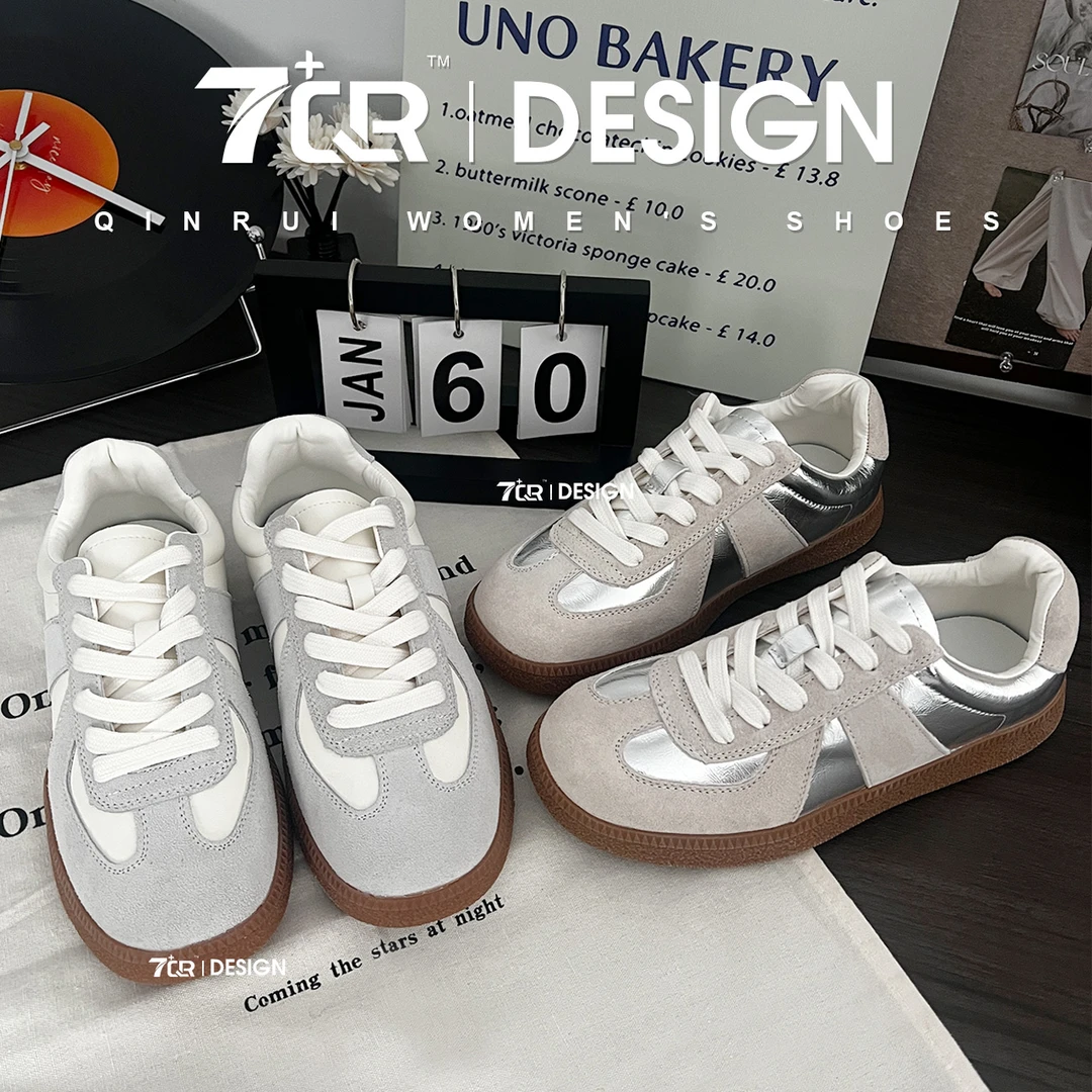 7+QR男女同款情侣小白鞋百搭运动板鞋 ABL&A1905