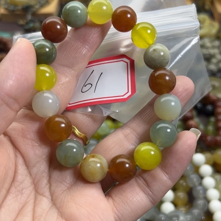未镶嵌蛇纹石玉手链