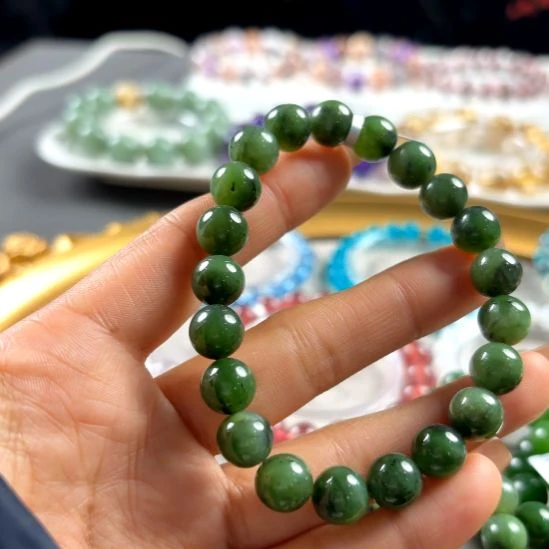 和田玉（碧玉）手链未镶嵌