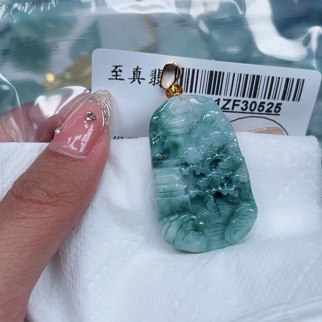 翡翠未镶嵌吊坠(不含链)