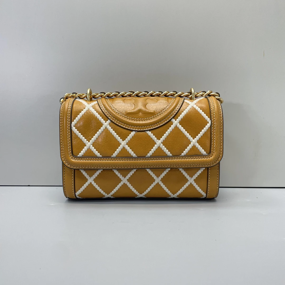 95新 TORY BURCH/汤丽柏琦 小林/fleming链条包20*15*6cmA122403