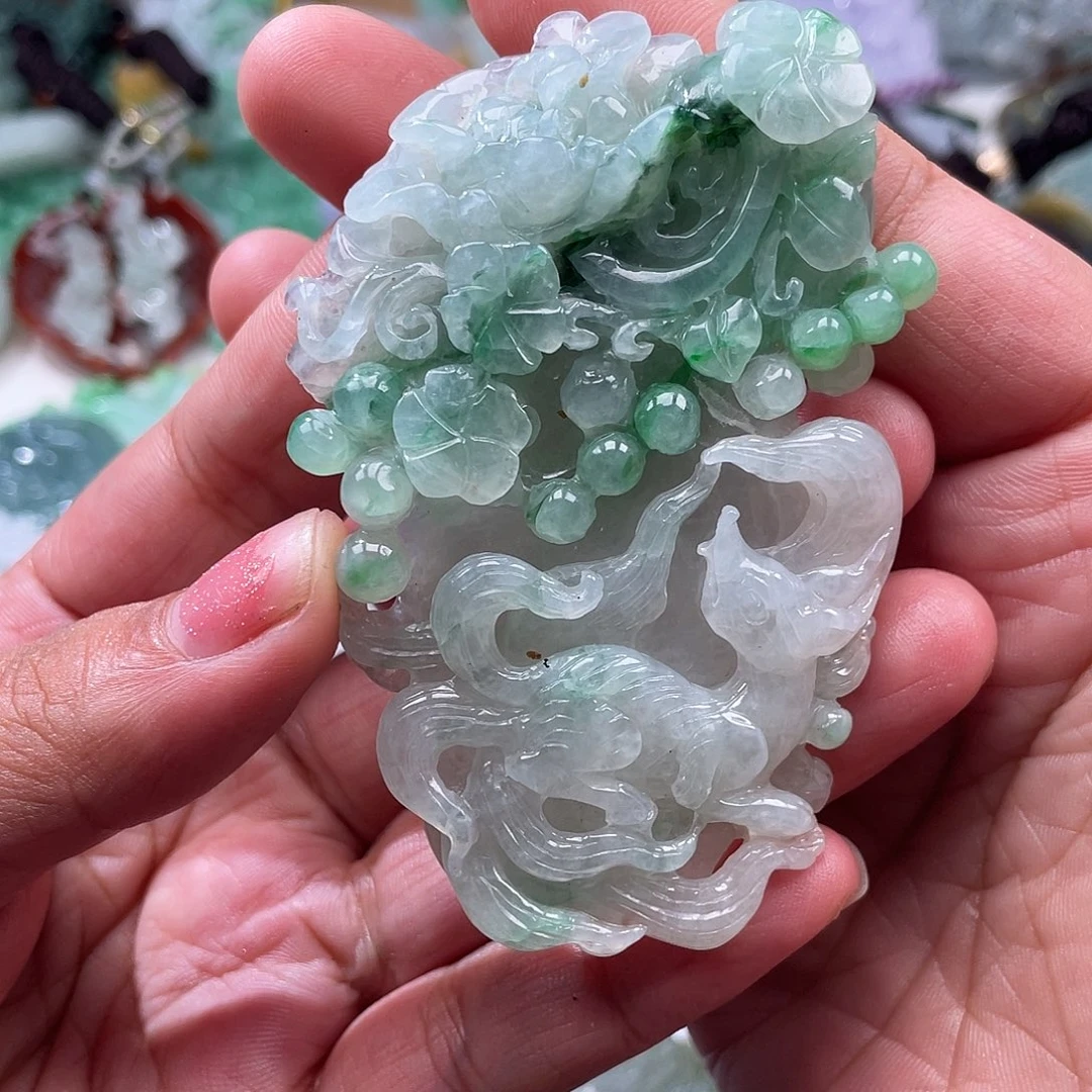 翡翠未镶嵌颈饰翡玉缘翡翠