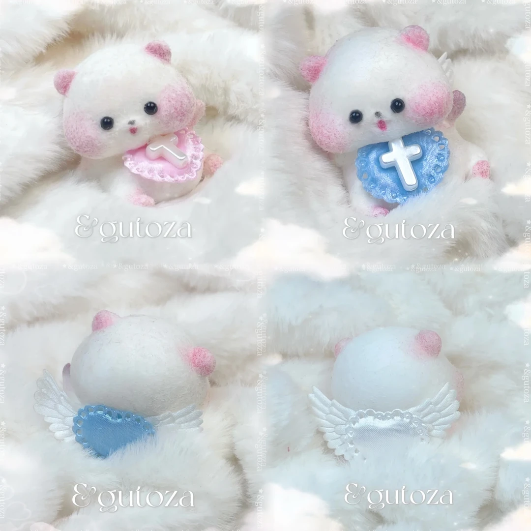 （天使小熊）骨头崽自制手绘捏捏奶香可爱解压捏捏